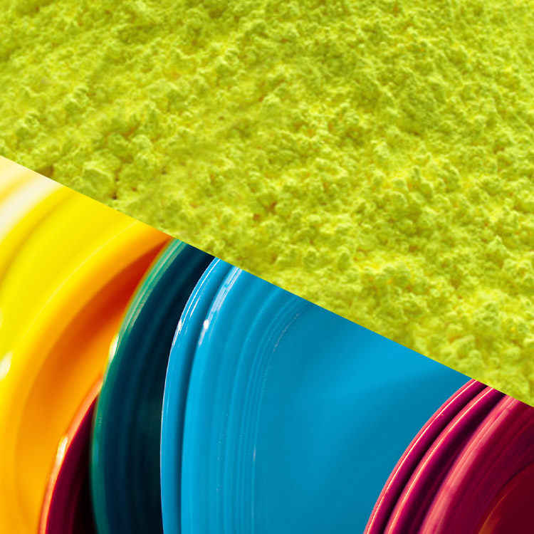 Pigmento fluorescente amarillo limón